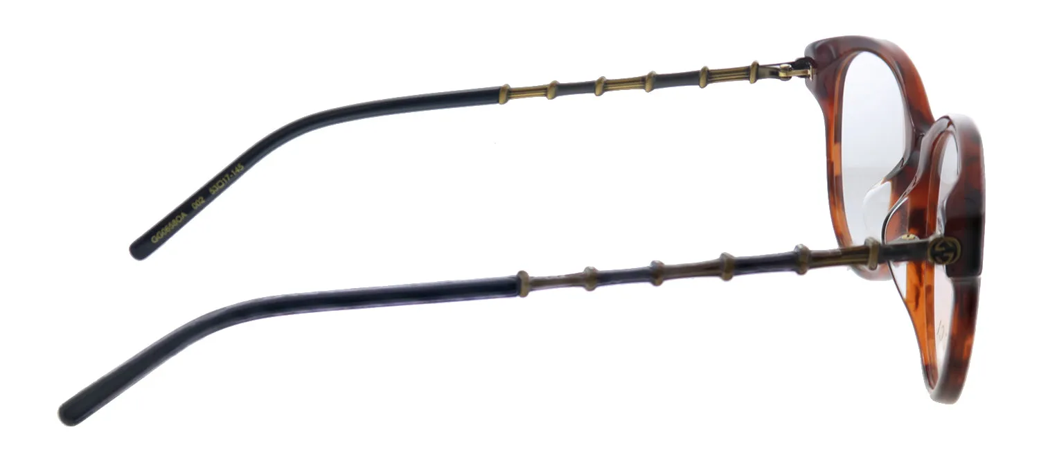 Gucci GG 0658OA 002 Cat-Eye Acetate Havana Eyeglasses with Demo Lens sold by Gaffos product image thumbnail 3