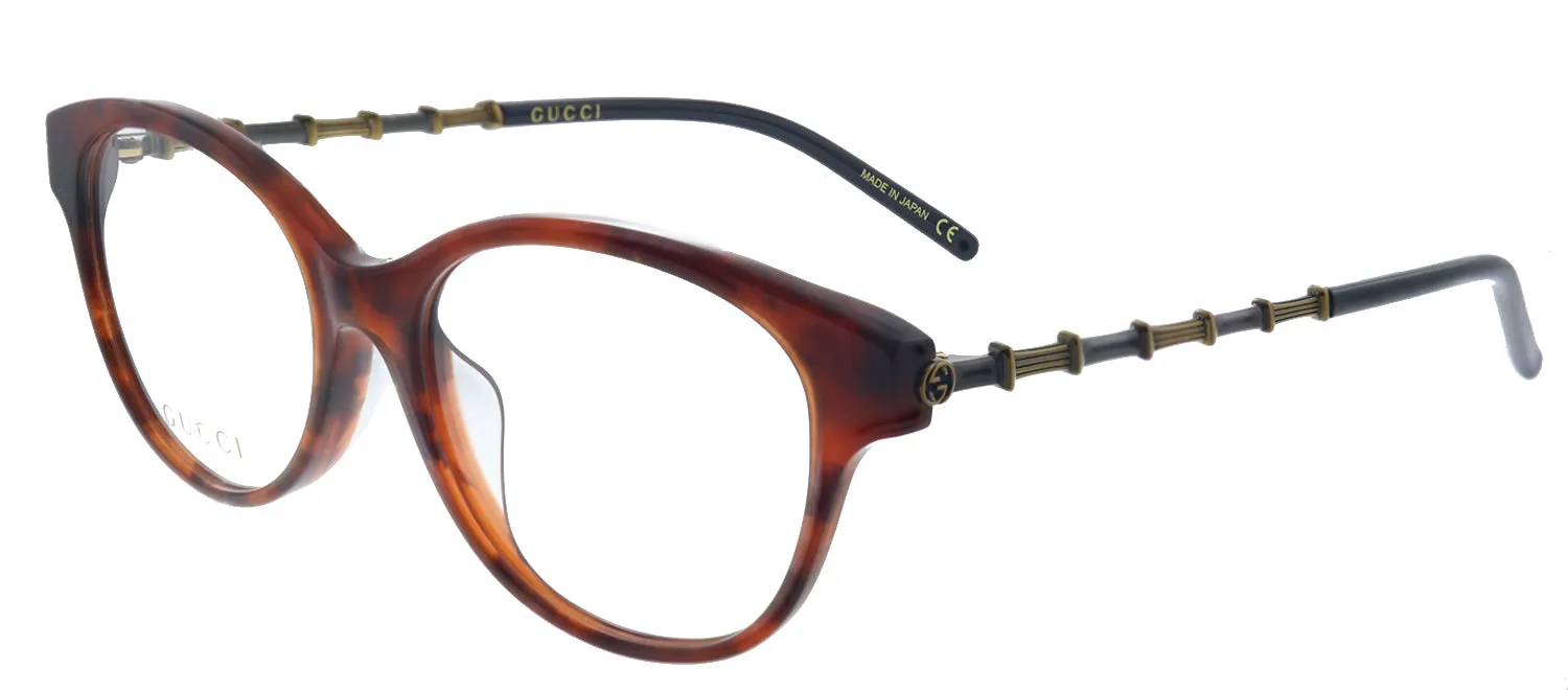 Gucci GG 0658OA 002 Cat-Eye Acetate Havana Eyeglasses with Demo Lens sold by Gaffos product image thumbnail 2