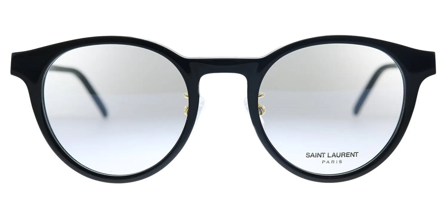 Saint Laurent SL M73/J 002 Round Acetate Black Eyeglasses with Demo Lens sold by Gaffos