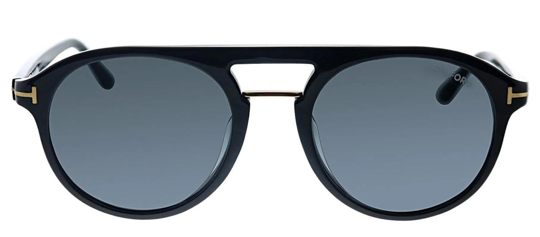 Tom Ford TF 675F 01A Pilot Plastic Black Sunglasses with Grey Gradient Lens sold by Gaffos