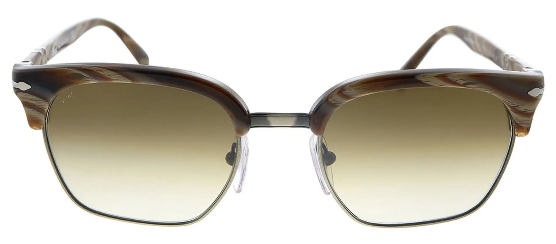 Persol PO 3199S 111351 Square Plastic Brown Striped Sunglasses with Brown Gradient Lens sold by Gaffos