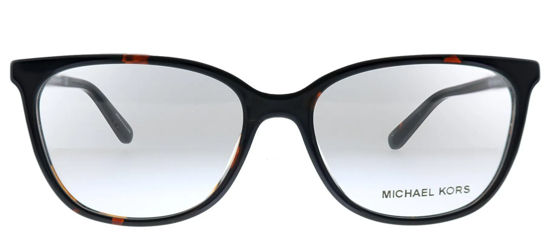 Michael Kors Santa Clara MK 4067U 3781 Square Plastic Havana Eyeglasses with Demo Lens made by Gaffos