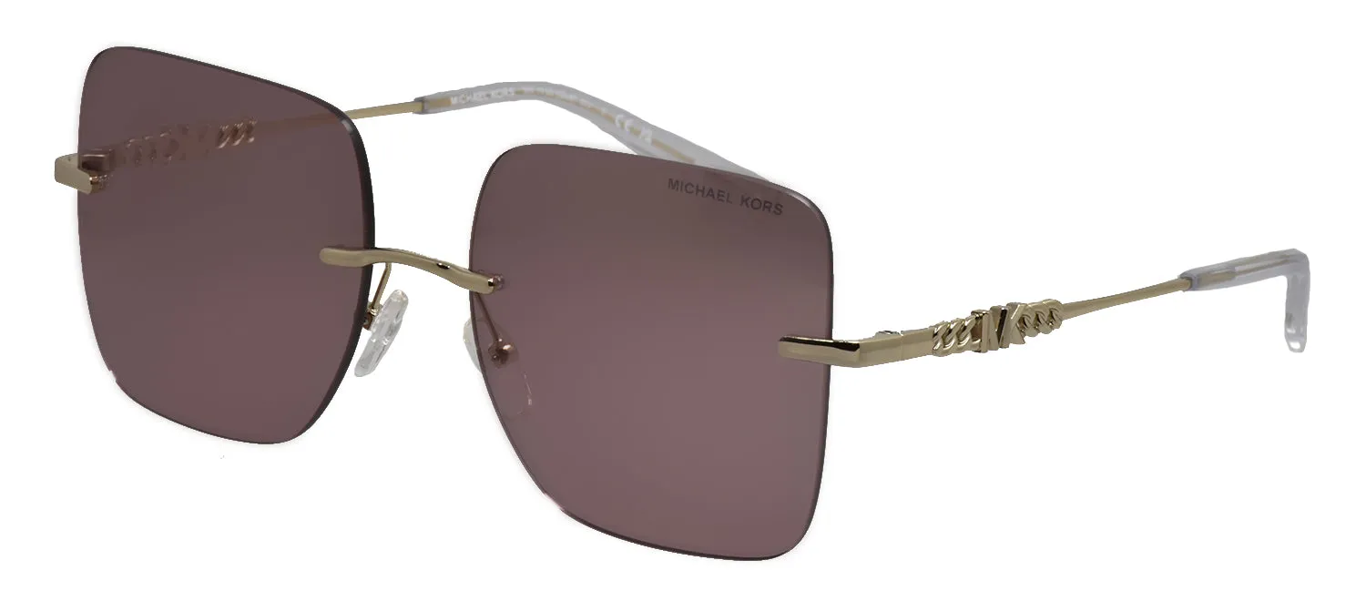 Michael Kors QUEBEC MK 1150 1014VS Square Metal Pink Sunglasses with Pink Lens sold by Gaffos product image thumbnail 2