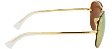 Ray-Ban RB 3449 001/2Y Aviator Metal Gold Sunglasses with Rose Mirror Lens sold by Gaffos