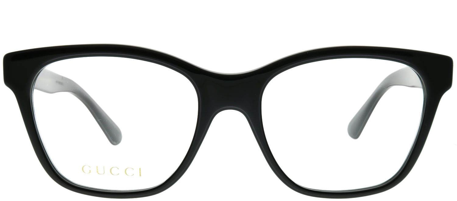Gucci GG 0420O 001 Square Acetate Black Eyeglasses with Demo Lens sold by Gaffos