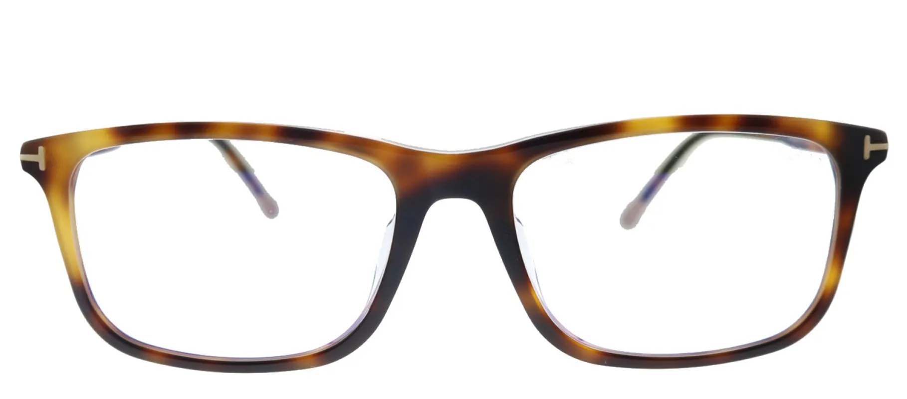 Tom Ford FT 5646-D-B 053 Square Plastic Shiny Havana Eyeglasses with Blue Block Lens sold by Gaffos