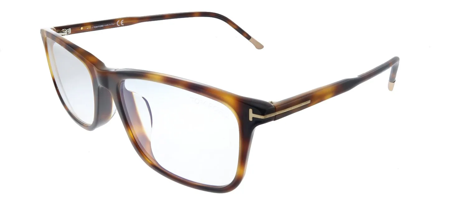 Tom Ford FT 5646-D-B 053 Square Plastic Shiny Havana Eyeglasses with Blue Block Lens sold by Gaffos product image thumbnail 2