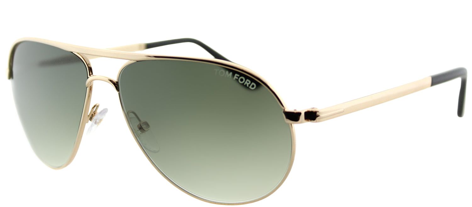 Tom Ford TF 144 28P Aviator Metal Gold Sunglasses with Green Gradient Lens sold by Gaffos product image thumbnail 2