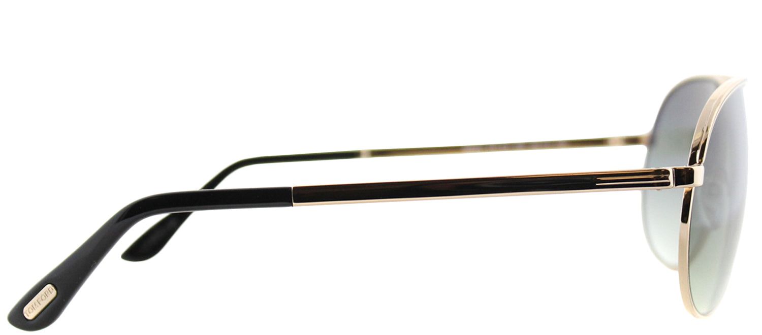 Tom Ford TF 144 28P Aviator Metal Gold Sunglasses with Green Gradient Lens sold by Gaffos product image thumbnail 3