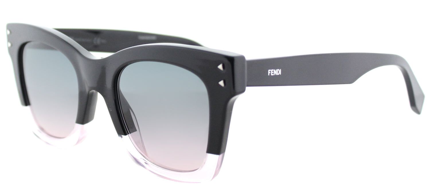 Fendi FF 0237 3H2 Square Plastic Black Sunglasses with Light Pink Gradient Lens sold by Gaffos product image thumbnail 2