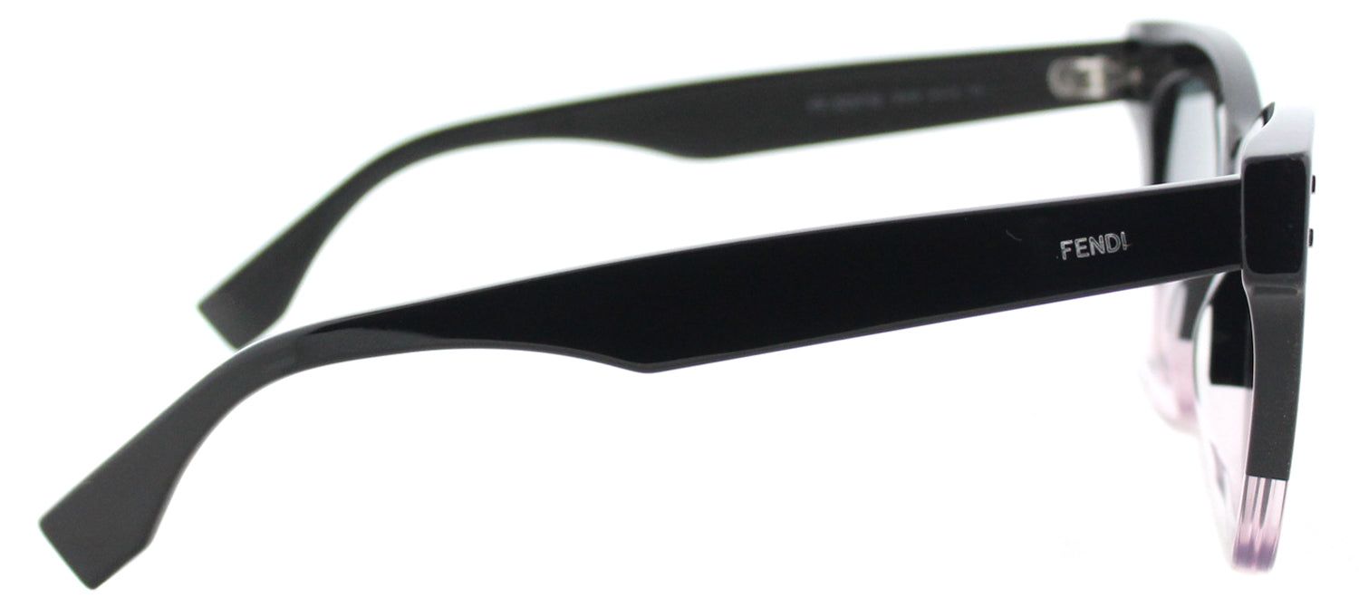Fendi FF 0237 3H2 Square Plastic Black Sunglasses with Light Pink Gradient Lens sold by Gaffos product image thumbnail 3