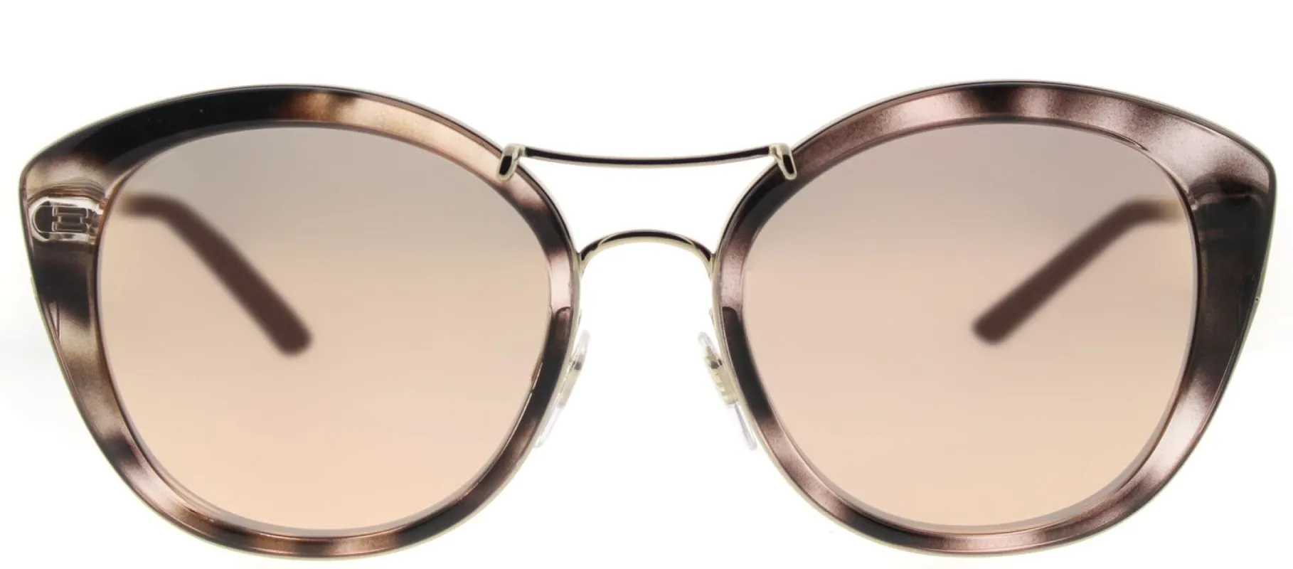 Burberry BE 4251Q 36637J Round Plastic Tortoise/ Havana Sunglasses with Gold Mirror Lens sold by Gaffos