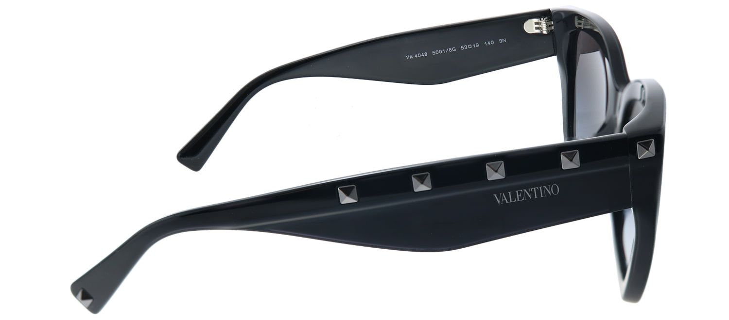 Valentino VA 4048 50018G Cat-Eye Plastic Black Sunglasses with Grey Gradient Lens sold by Gaffos product image thumbnail 3