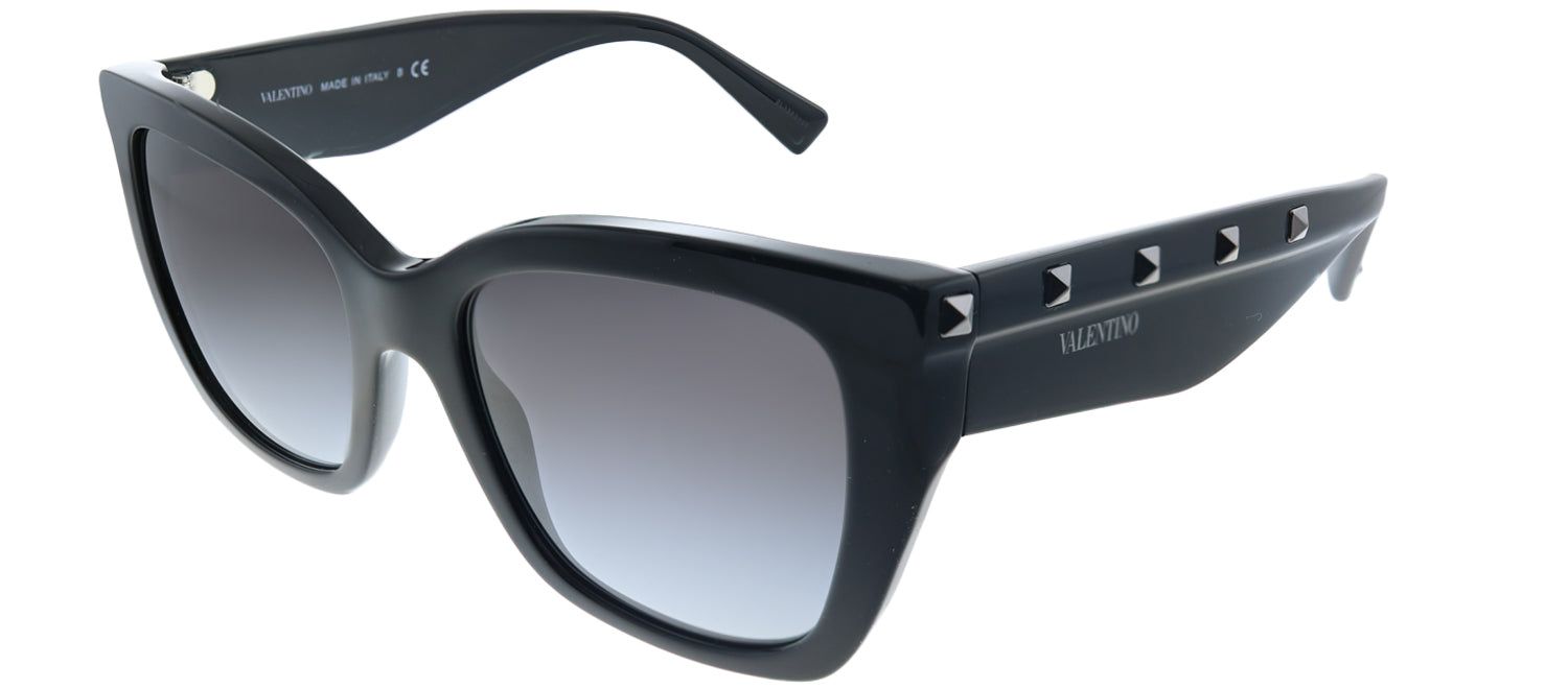 Valentino VA 4048 50018G Cat-Eye Plastic Black Sunglasses with Grey Gradient Lens sold by Gaffos product image thumbnail 2