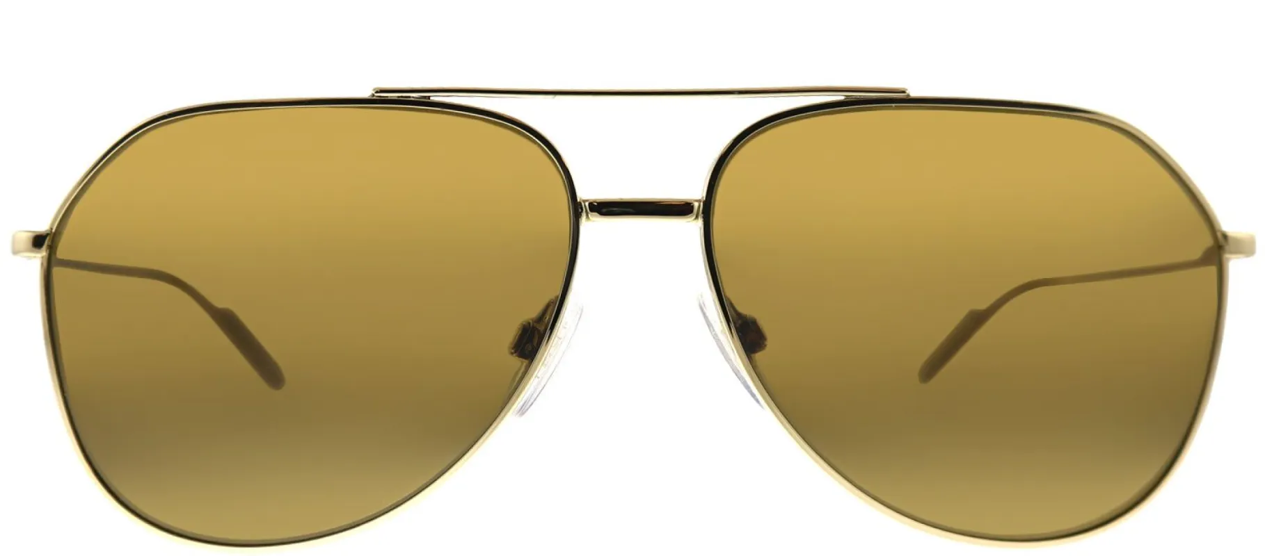 Dolce & Gabbana DG 2166 02/83 Aviator Metal Gold Sunglasses with Brown Polarized Lens sold by Gaffos
