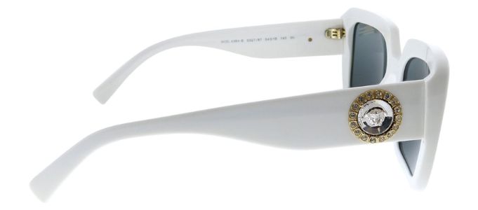 Versace VE 4384B 532787 Square Plastic White Sunglasses with Grey Lens sold by Gaffos