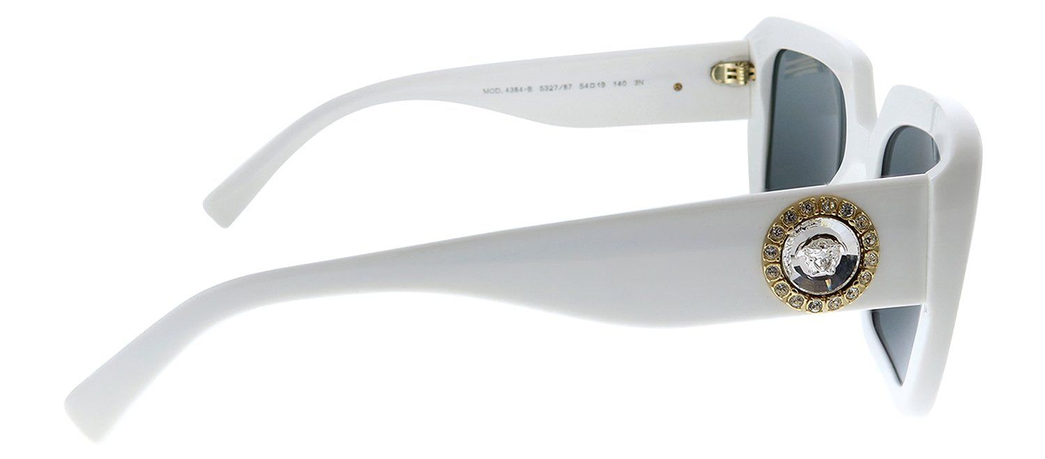 Versace VE 4384B 532787 Square Plastic White Sunglasses with Grey Lens sold by Gaffos product image thumbnail 3