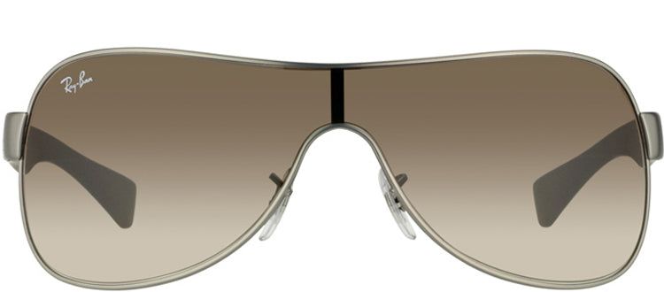 Ray-Ban RB 3471 029/13 Shield Plastic Ruthenium/ Gunmetal Sunglasses with Brown Gradient Lens sold by Gaffos