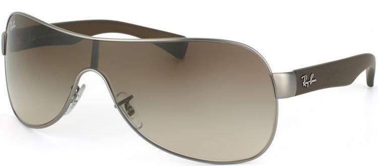 Ray-Ban RB 3471 029/13 Shield Plastic Ruthenium/ Gunmetal Sunglasses with Brown Gradient Lens sold by Gaffos product image thumbnail 2