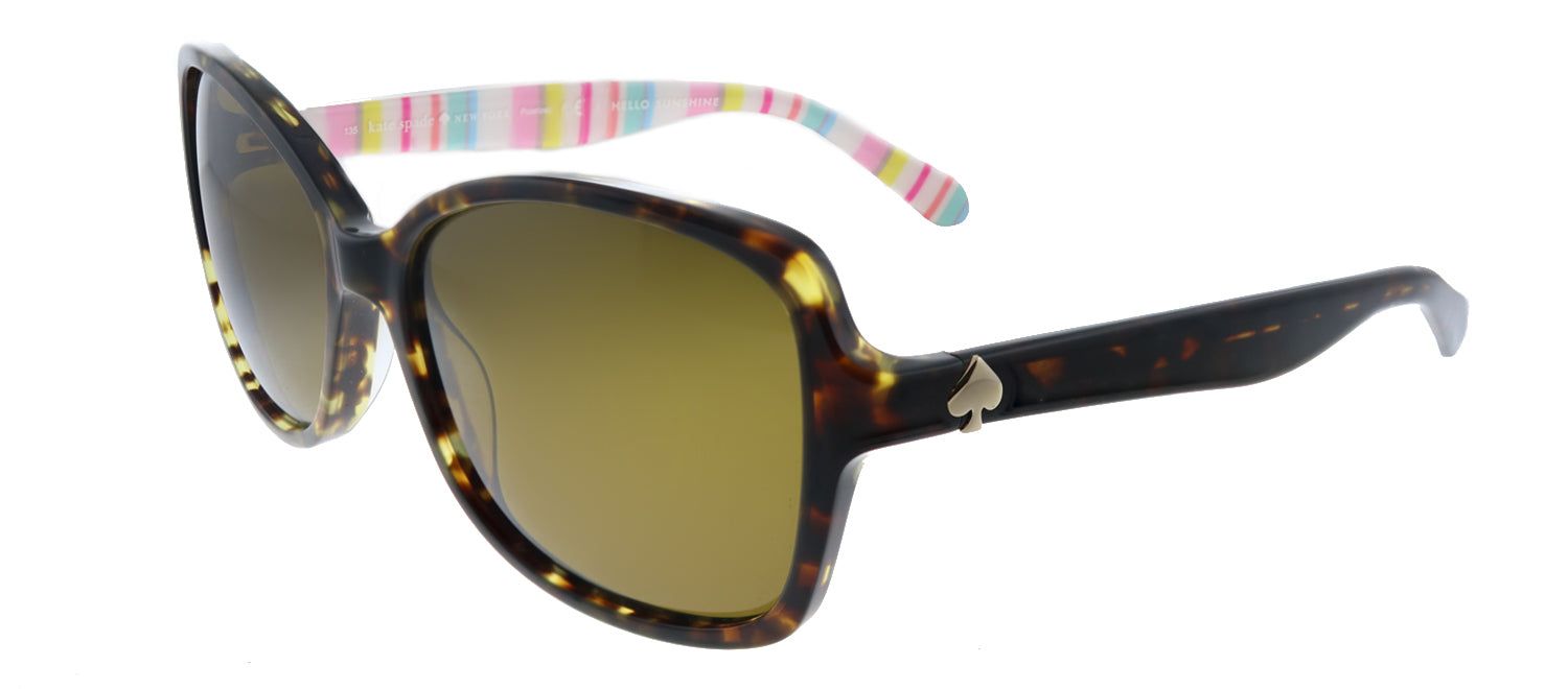 Kate Spade KS Ayleen/P RNL Square Plastic Havana Sunglasses with Brown Polarized Lens sold by Gaffos product image thumbnail 2