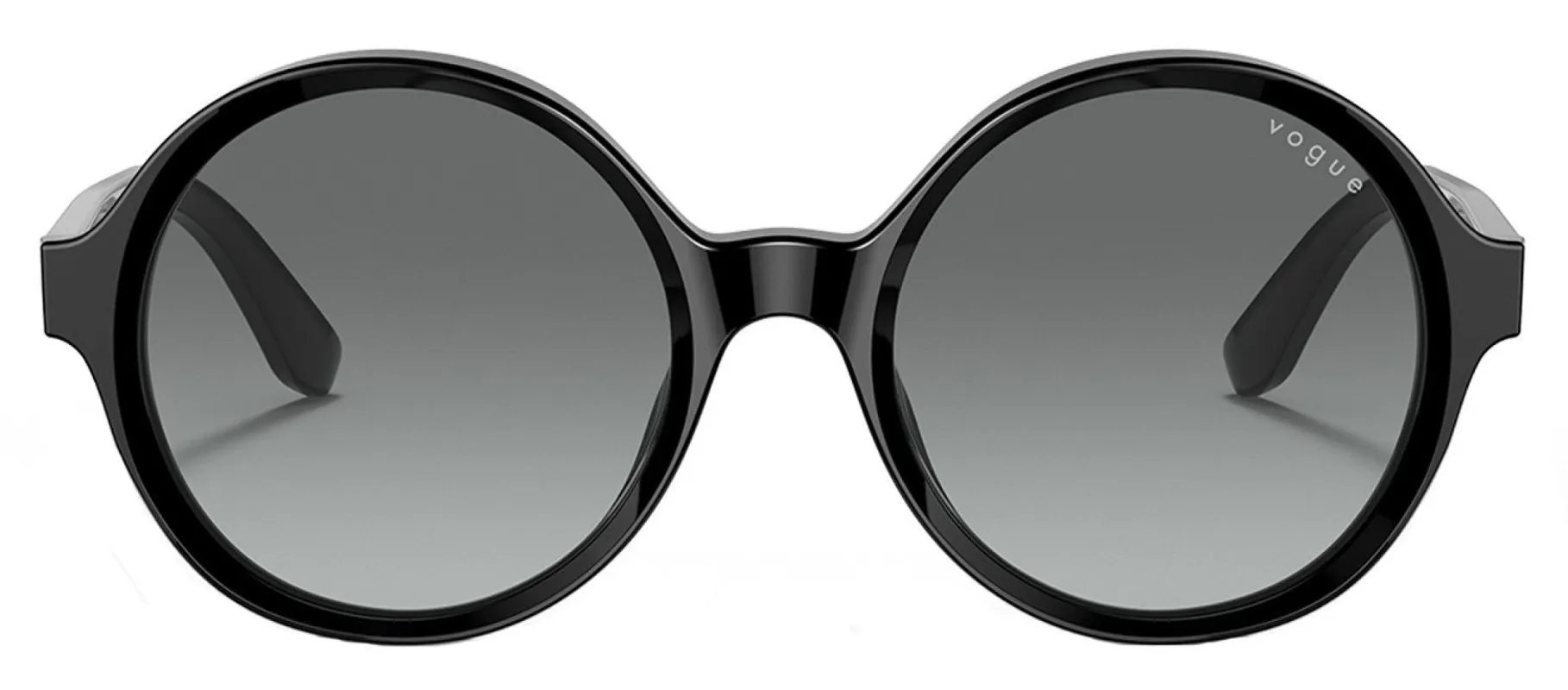 Vogue Eyewear VO 5393S W44/11 Round Plastic Black Sunglasses with Grey Gradient Lens sold by Gaffos
