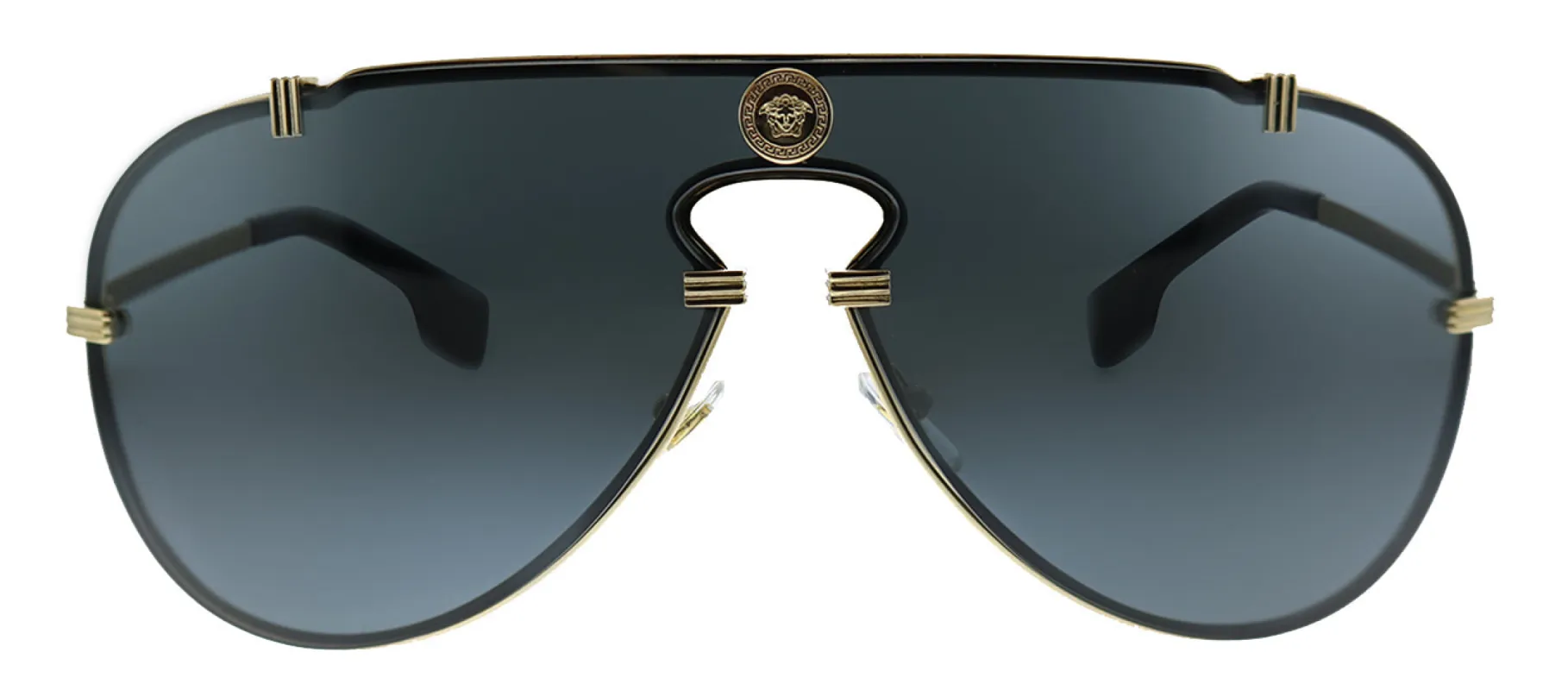 Versace VE 2243 100287 Aviator Metal Gold Sunglasses with Grey Lens sold by Gaffos