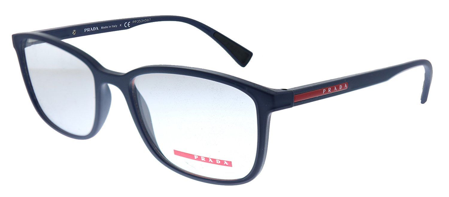 Prada Linea Rossa Lifestyle PS 04IV TFY1O1 Rectangle Plastic Blue Eyeglasses with Demo Lens sold by Gaffos product image thumbnail 2