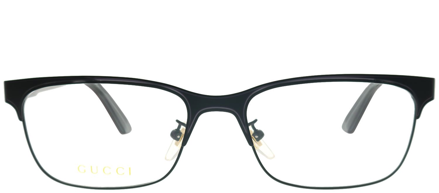 Gucci GG 0494OJ 001 Rectangle Metal Black Eyeglasses with Demo Lens sold by Gaffos
