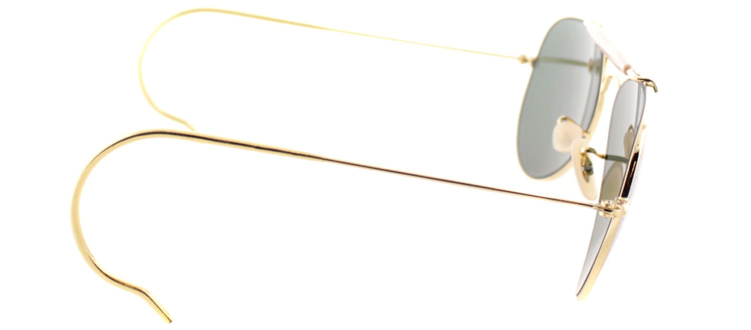 Ray-Ban RB 3030 L0216 Aviator Metal Gold Sunglasses with Green Lens sold by Gaffos product image thumbnail 3