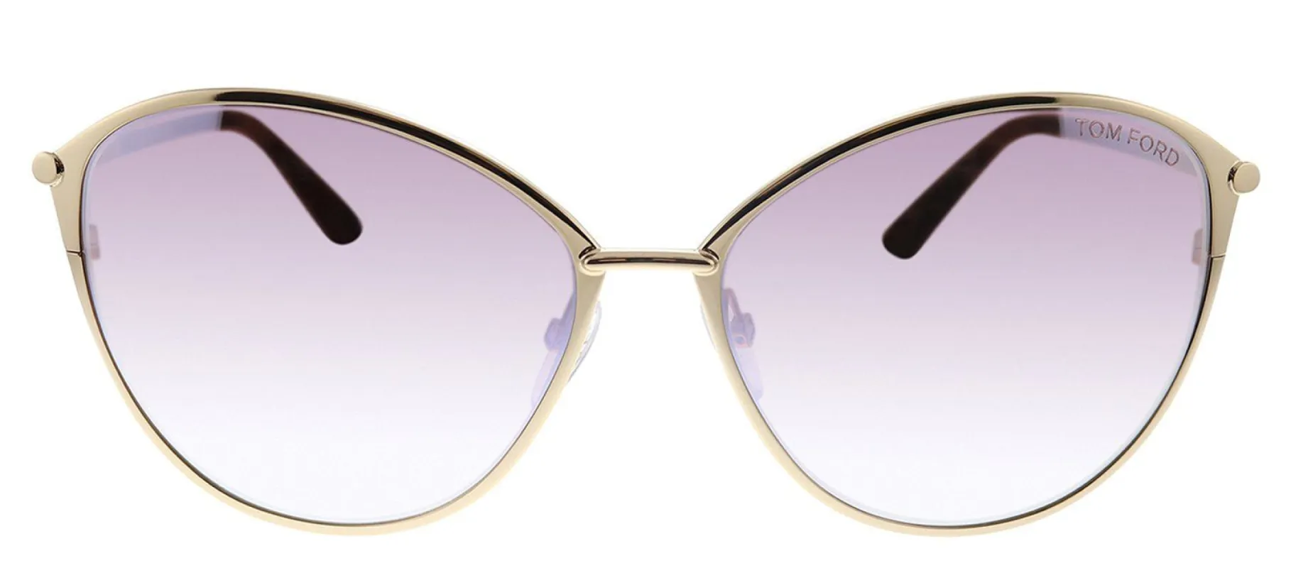 Tom Ford TF 320 28Z Penelope Cat-Eye Metal Rose Gold Sunglasses with Pink Gradient Lens sold by Gaffos