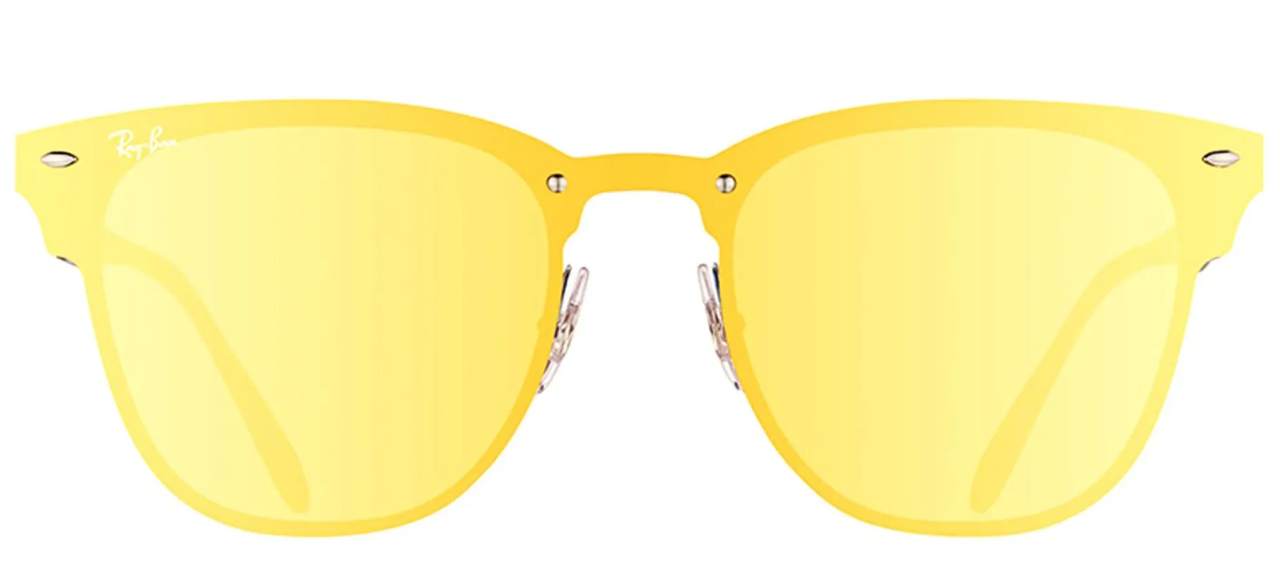 Ray-Ban RB 3576N 90377J Clubmaster Metal Blue Sunglasses with Dark Orange Gold Mirror Lens sold by Gaffos