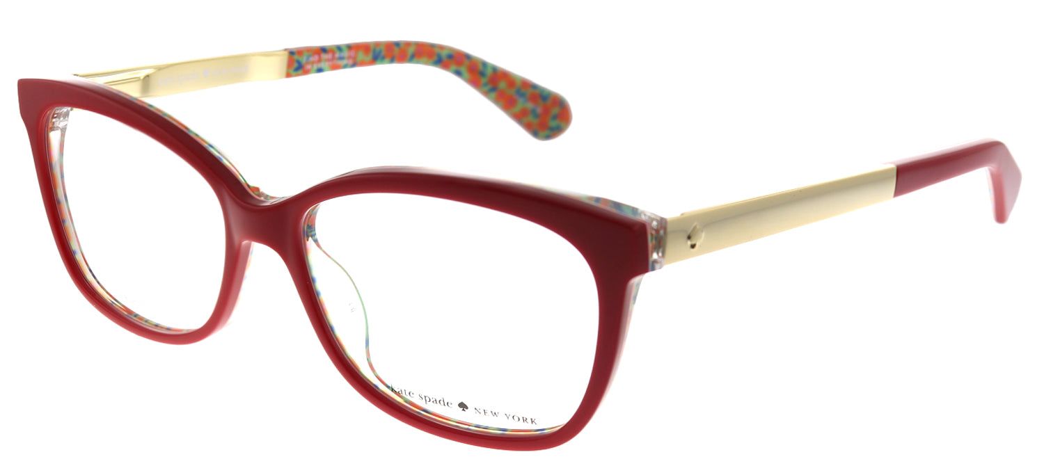 Kate Spade KS Jodiann/F XSU Cat-Eye Plastic Burgundy/ Red Eyeglasses with Demo Lens sold by Gaffos product image thumbnail 2