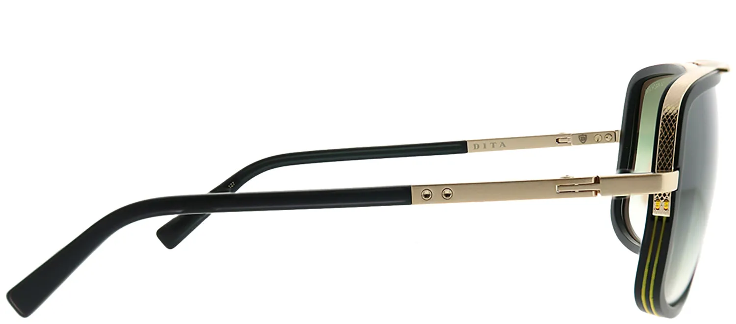 Dita Mach-One DT DRX-2030-F-BLK-12K Aviator Plastic Black Sunglasses with Green G-15 Gradient AR Lens sold by Gaffos product image thumbnail 3