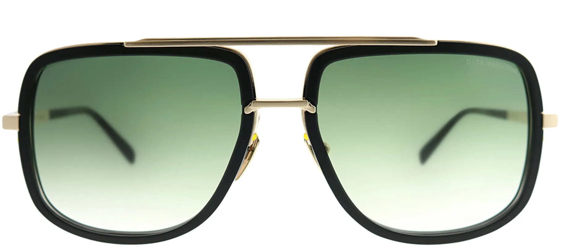 Dita Mach-One DT DRX-2030-F-BLK-12K Aviator Plastic Black Sunglasses with Green G-15 Gradient AR Lens sold by Gaffos