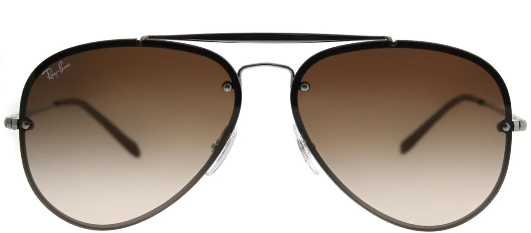 Ray-Ban Blaze Aviator RB 3584N 004/13 Aviator Metal Ruthenium/ Gunmetal Sunglasses with Brown Gradient Lens sold by Gaffos