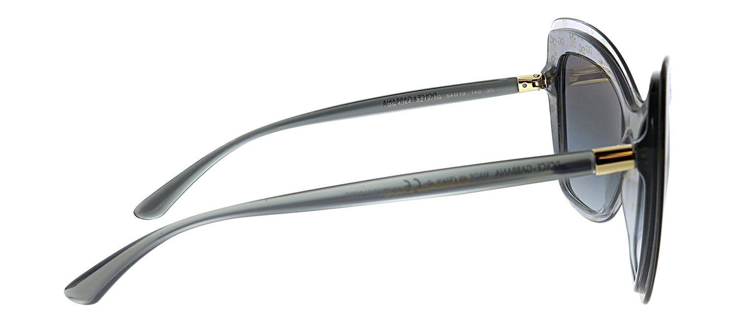 Dolce & Gabbana DG 4364 32138G Cat-Eye Plastic Grey Sunglasses with Grey Gradient Lens sold by Gaffos product image thumbnail 3