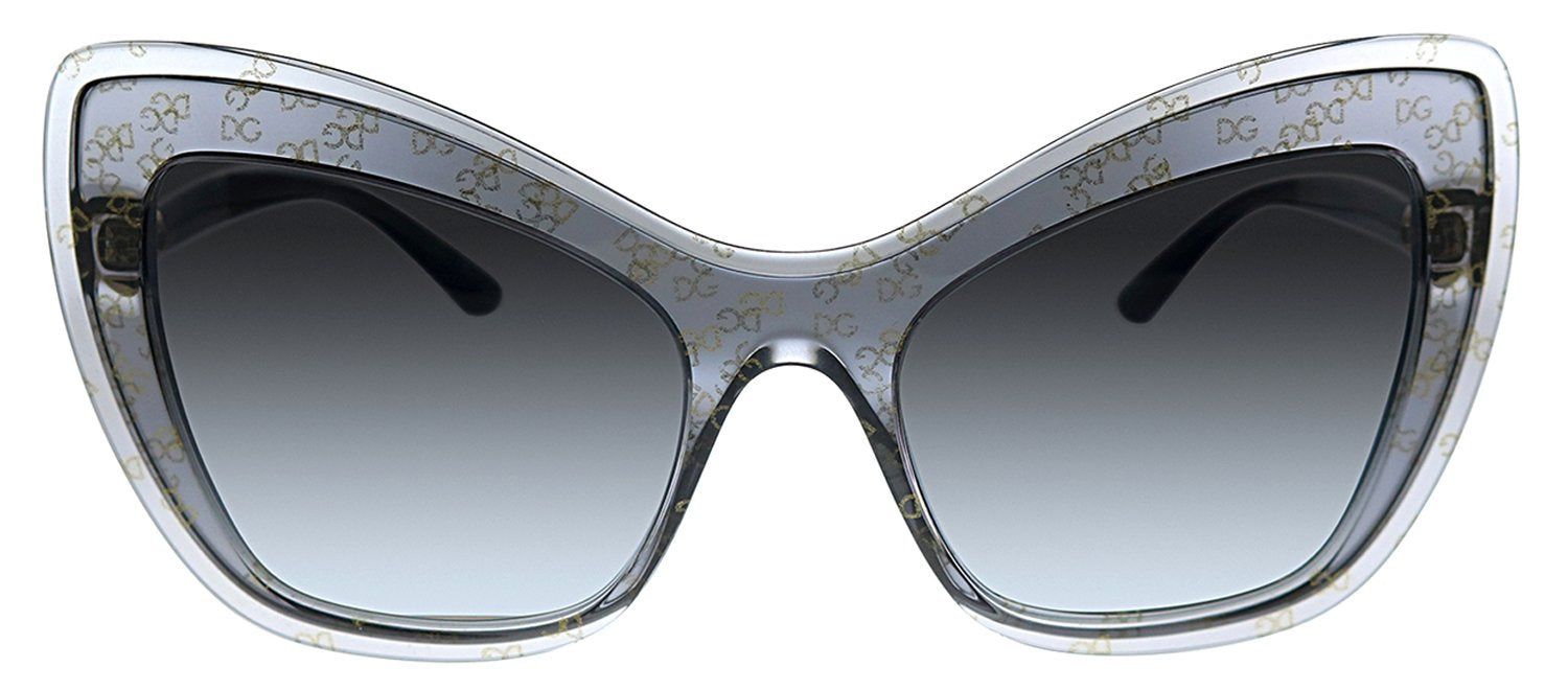 Dolce & Gabbana DG 4364 32138G Cat-Eye Plastic Grey Sunglasses with Grey Gradient Lens sold by Gaffos