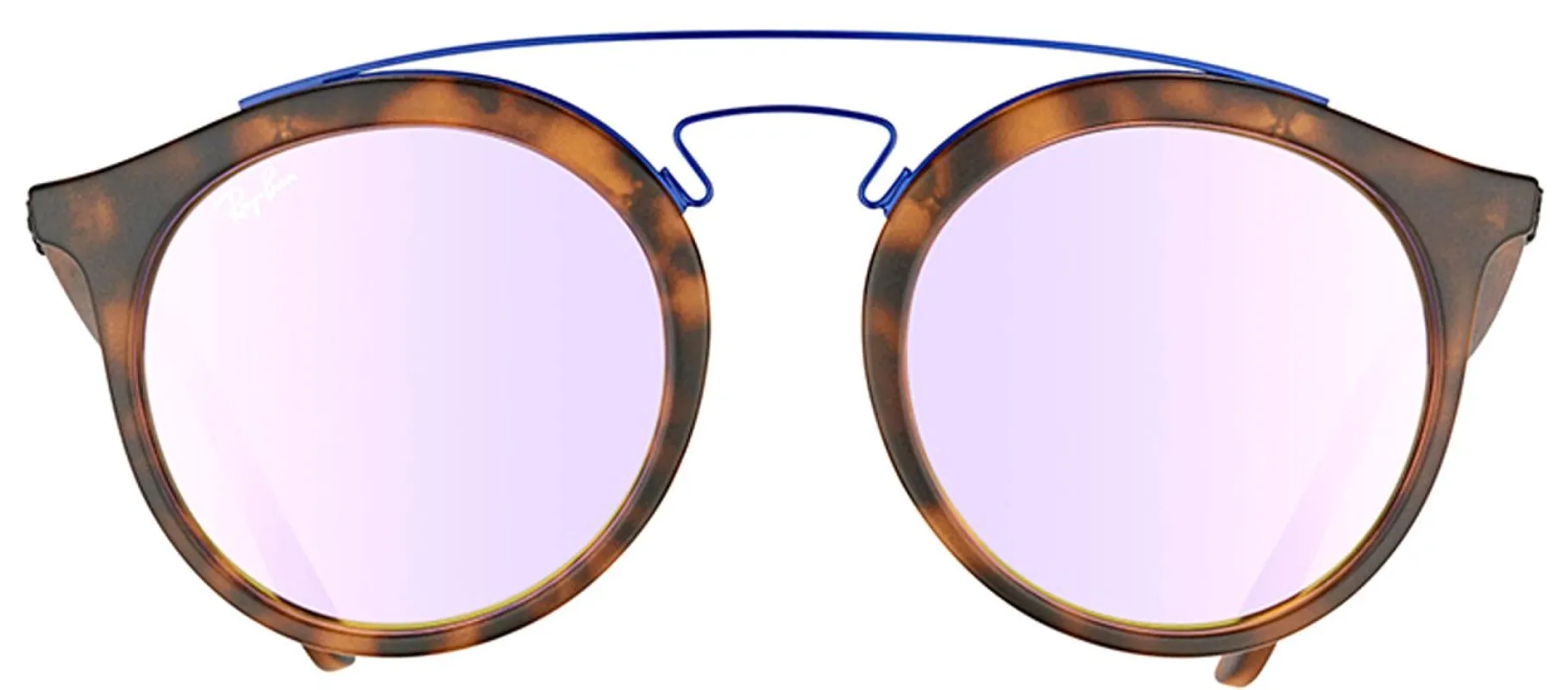 Ray-Ban RB 4256 6266B0 Fashion Plastic Tortoise/ Havana Sunglasses with Lilac Mirrored Gradient Lens sold by Gaffos