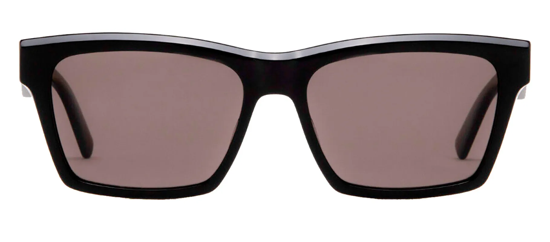 Saint Laurent SL M104 4 Rectangle Plastic Black Sunglasses with Grey Polarized Lens sold by Gaffos
