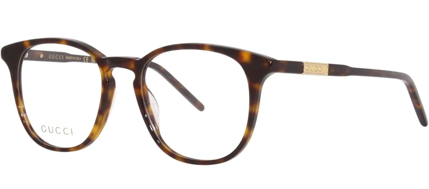 Gucci GG 1157O 006 Round Plastic Havana Eyeglasses with Logo Stamped Demo Lenses sold by Gaffos product image thumbnail 2