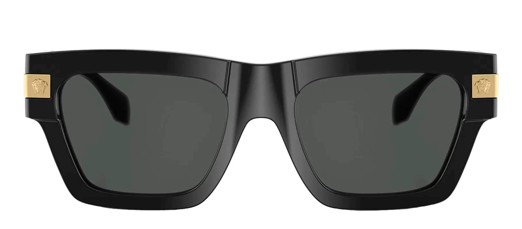 Versace VE 4464 GB1/87 Rectangle Plastic Black Sunglasses with Grey Lens sold by Gaffos