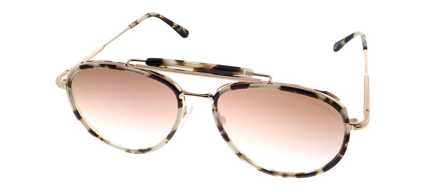 Tom Ford TF 666 55Z Pilot Plastic Grey Sunglasses with Red Gradient Lens sold by Gaffos product image thumbnail 2