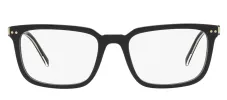Prada PR 13YV AAV1O1 Rectangle Plastic Black Eyeglasses with Logo Stamped Demo Lenses sold by Gaffos