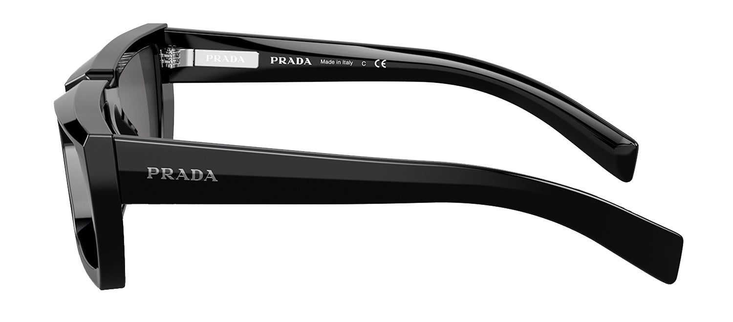 Prada PR 24YS 1AB5S0 Rectangle Plastic Black Sunglasses with Grey Lens sold by Gaffos product image thumbnail 3