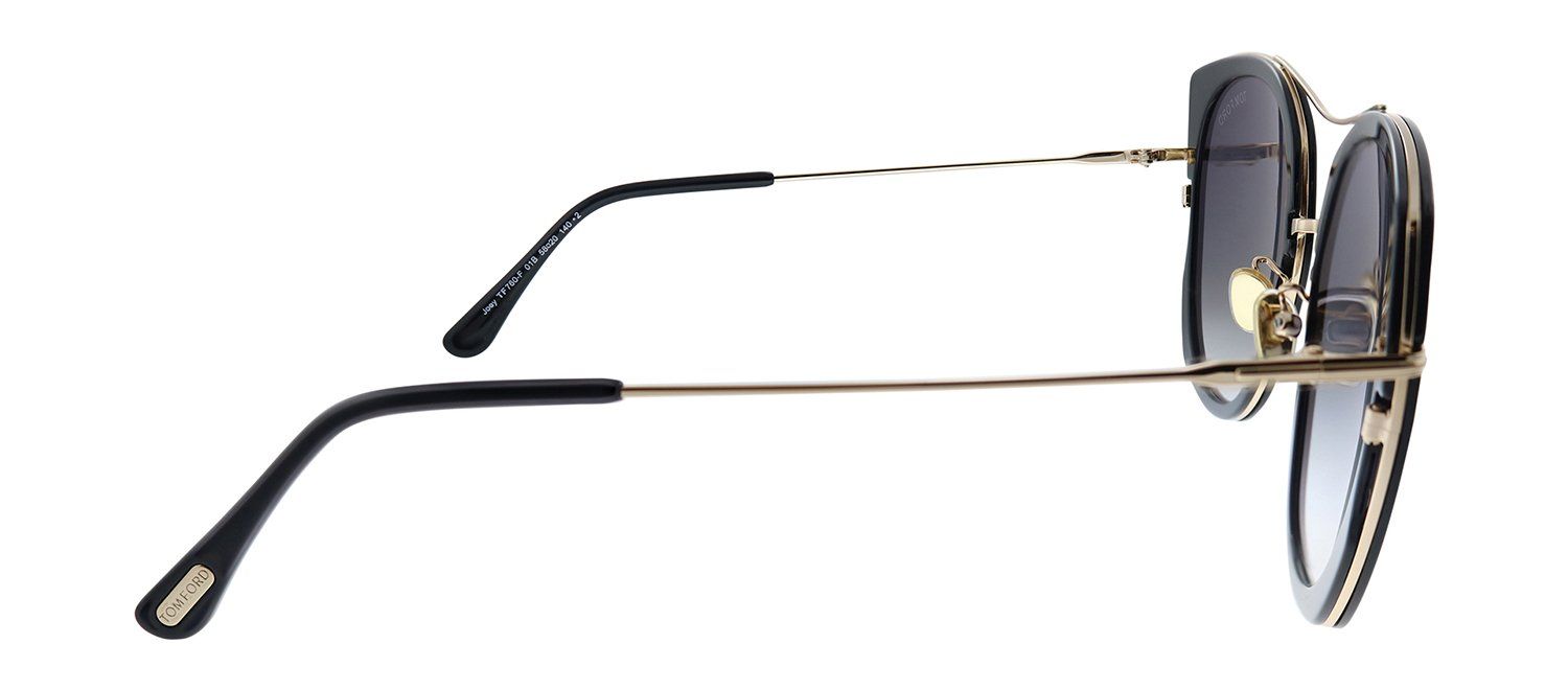 Tom Ford FT 760/F 01B Cat-Eye Plastic Black Sunglasses with Grey Gradient Lens sold by Gaffos product image thumbnail 3