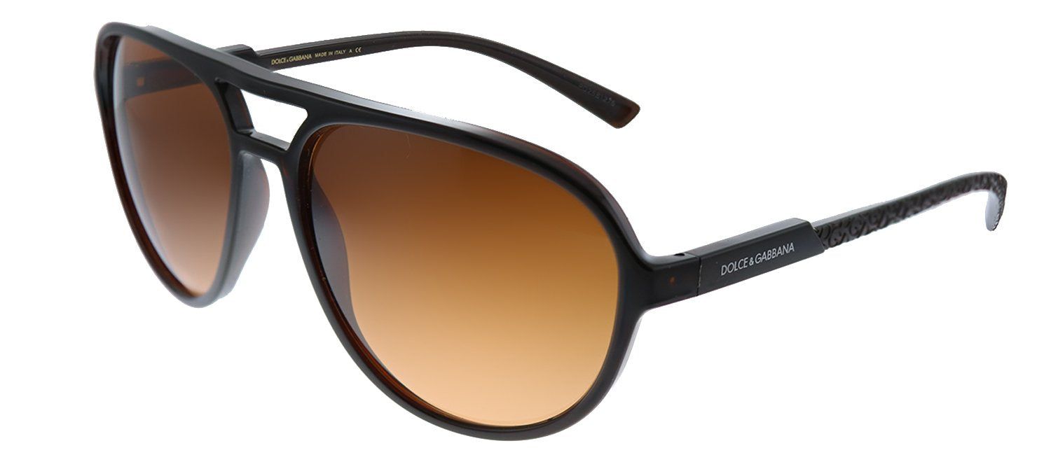 Dolce & Gabbana DG 6150 329578 Aviator Plastic Transparent Tobacco Sunglasses with Brown Lens sold by Gaffos product image thumbnail 2