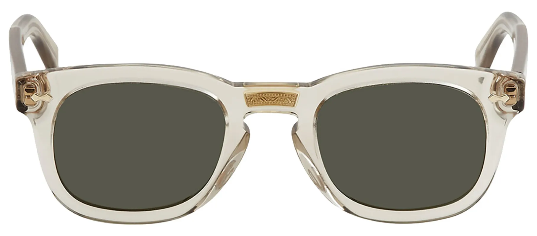 Gucci GUCCI LOGO GG 0182S 007 Square Plastic Brown Sunglasses with Green Lens sold by Gaffos