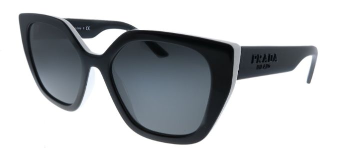 Prada PR 24XS YC45S0 Rectangle Plastic Black Sunglasses with Grey Lens sold by Gaffos