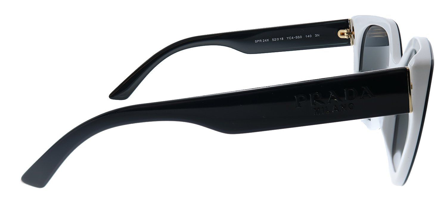 Prada PR 24XS YC45S0 Rectangle Plastic Black Sunglasses with Grey Lens sold by Gaffos product image thumbnail 3