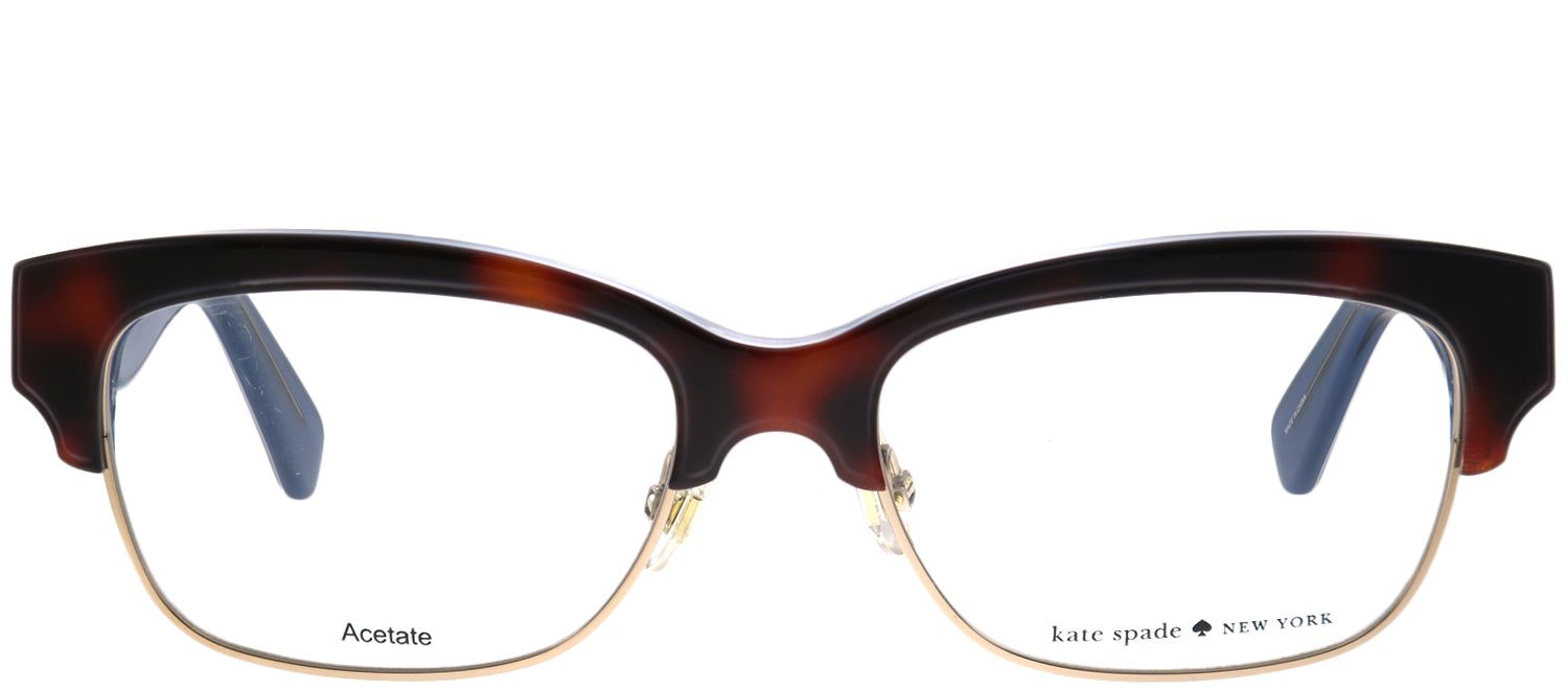 Kate Spade KS Shantal QTR Square Plastic Tortoise/ Havana Eyeglasses with Demo Lens sold by Gaffos